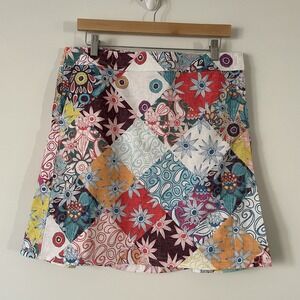 NWT RipSkirt Hawaii Patchwork Wrap Skirt Sz L Floral Paisley Beach Swim Cover Up